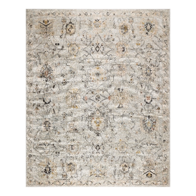 Nourison Oushak Home 10' x 14' Gray Fabric Area Rug