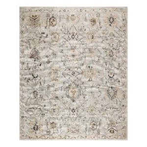 Nourison Oushak Home 10' x 14' Gray Fabric Area Rug