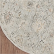 Nourison Oushak Home 8' x Round Mint Fabric Area Rug