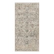 Nourison Oushak Home 2' x 4' Light Gray Fabric Area Rug
