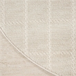 Nourison Serenity Home 4' x Round Ivory Cream Fabric Area Rug