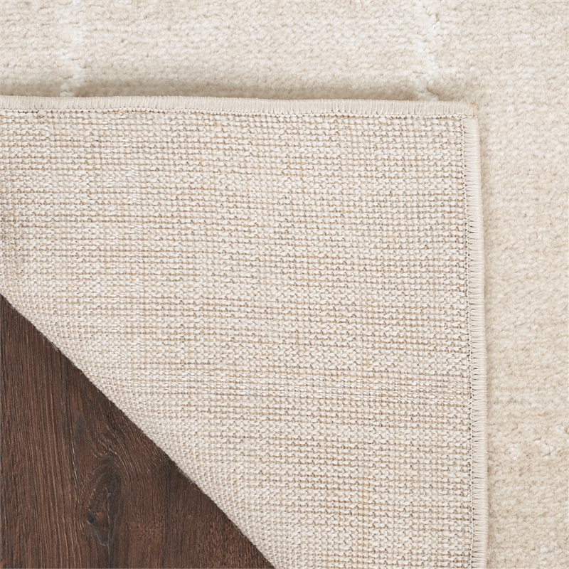 Nourison Serenity Home 2' x 4' Ivory Fabric Area Rug