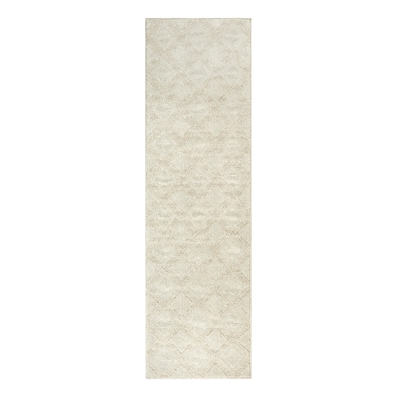 Nourison Serenity Home 8' Runner Ivory Fabric Area Rug