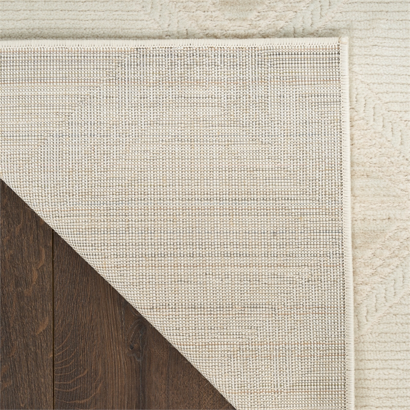 Nourison Serenity Home 5' x 7' Ivory Fabric Area Rug