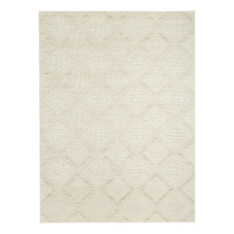 Nourison Serenity Home 5' x 7' Ivory Fabric Area Rug