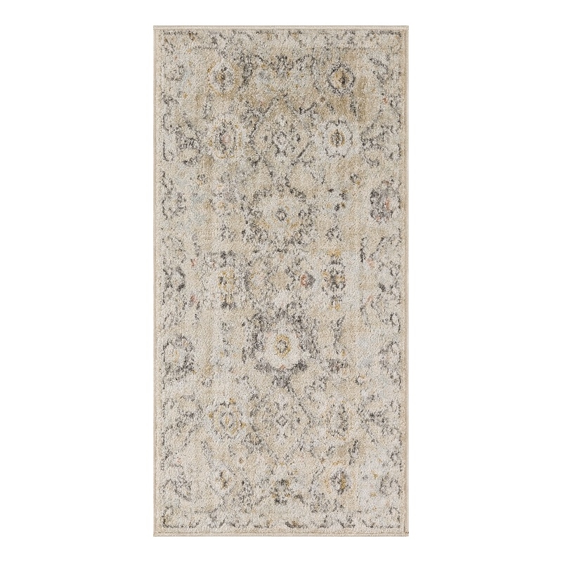 Nourison Oushak Home 2' x 4' Cream Fabric Area Rug