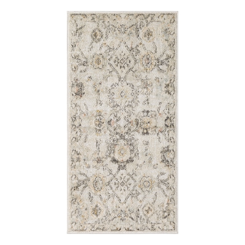 Nourison Oushak Home 2' x 4' Gray Fabric Area Rug