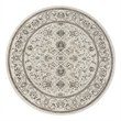 Nourison Serenity Home 8' x Round Ivory Mocha Fabric Area Rug