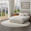 Nourison Serenity Home 8' x Round Ivory Fabric Area Rug