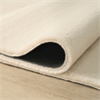 Nourison Soft Plush Rabbit Fur 4' x 6' Beige Fabric Area Rug