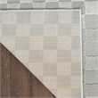 Nourison Serenity Home 4' x 6' Gray Fabric Area Rug