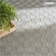 Nourison Serenity Home 4' x 6' Gray Fabric Area Rug