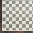 Nourison Serenity Home 4' x 6' Ivory Gray Fabric Area Rug