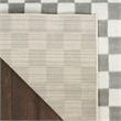 Nourison Serenity Home 4' x 6' Ivory Gray Fabric Area Rug