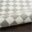 Nourison Serenity Home 4' x 6' Ivory Gray Fabric Area Rug