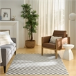 Nourison Serenity Home 4' x 6' Ivory Gray Fabric Area Rug