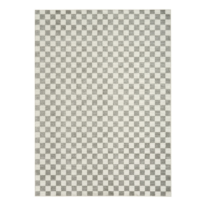 Nourison Serenity Home 4' x 6' Ivory Gray Fabric Area Rug