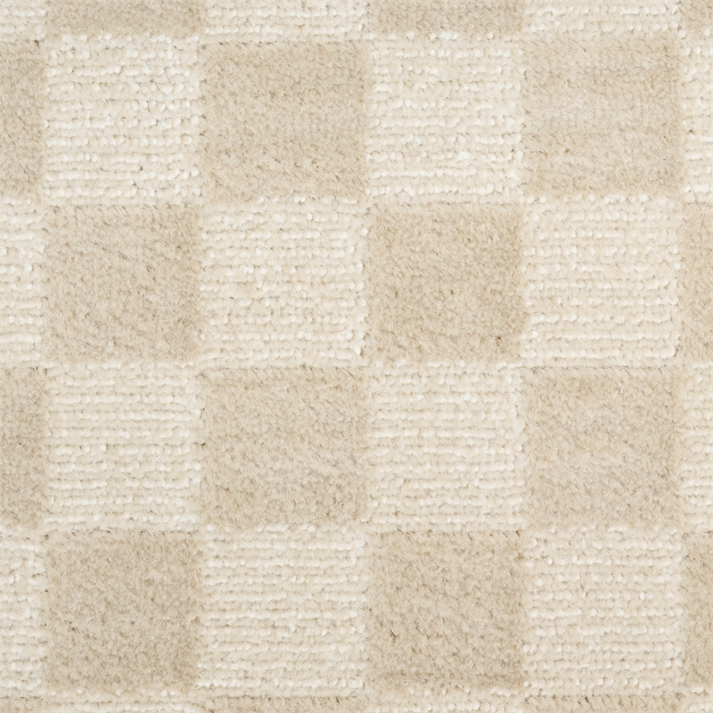 Nourison Serenity Home 4' x 6' Beige  Fabric Area Rug