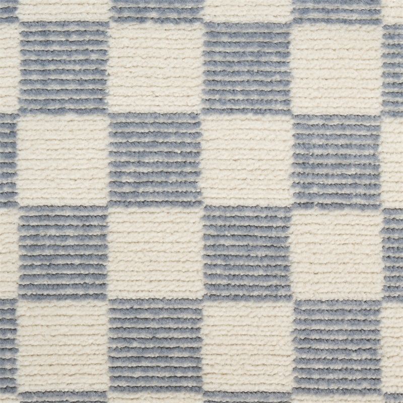 Nourison Serenity Home 4' x 6' Ivory Blue Fabric Area Rug