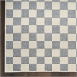 Nourison Serenity Home 5' x 7' Ivory Blue Fabric Area Rug