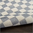 Nourison Serenity Home 5' x 7' Ivory Blue Fabric Area Rug