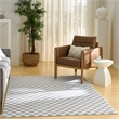 Nourison Serenity Home 5' x 7' Ivory Blue Fabric Area Rug