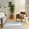 Nourison Serenity Home 5' x 7' Ivory Blue Fabric Area Rug