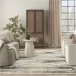 Nourison Serenity Home 9' x 12' Gray Multi-Color Fabric Area Rug