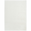 Nourison Soft Plush Rabbit Fur 4' x 6' White Fabric  Polyester Area Rug