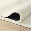 Nourison Soft Plush Rabbit Fur 5' x 7' White Polyester Area Rug