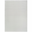 Nourison Soft Plush Rabbit Fur 5' x 7' Silver Fabric Polyester Area Rug