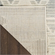 Nourison Serenity Home 5' x 7' Beige Gray Fabric Area Rug