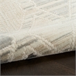 Nourison Serenity Home 5' x 7' Beige Gray Fabric Area Rug