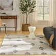 Nourison Serenity Home 5' x 7' Beige Gray Fabric Area Rug