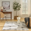 Nourison Serenity Home 5' x 7' Beige Gray Fabric Area Rug