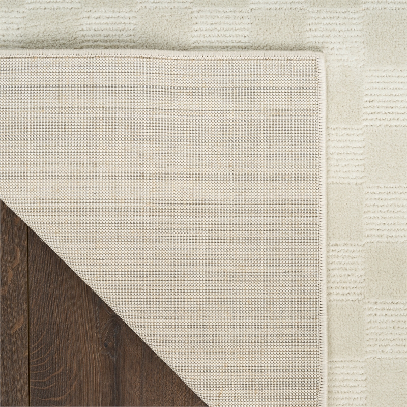 Nourison Serenity Home 9' x 12' Ivory Fabric Area Rug