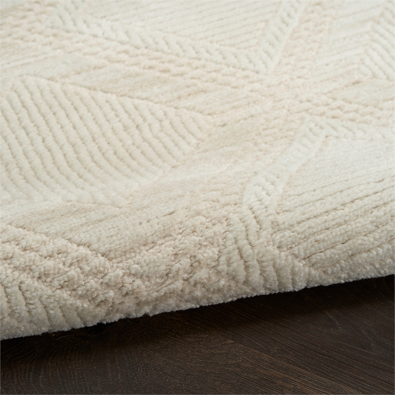Nourison Serenity Home 4' x 6' Ivory Fabric Area Rug