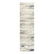 Nourison Serenity Home 8' Runner Blue Multi-Color Fabric Area Rug