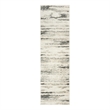 Nourison Serenity Home 8' Runner Gray Multi-Color Fabric Area Rug