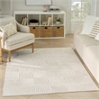 Nourison Textured Home 5' x 7' Beige Ivory Fabric Area Rug