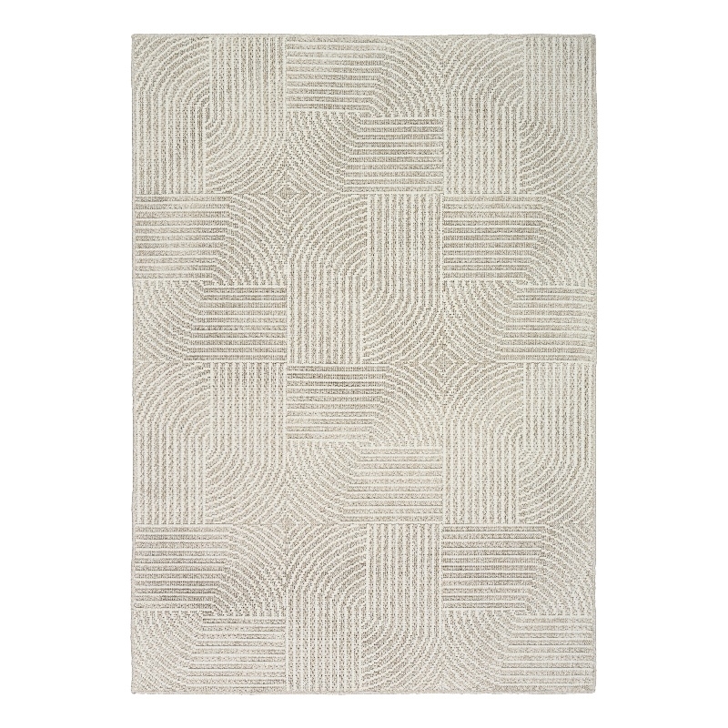 Nourison Textured Home 5' x 7' Beige Ivory Fabric Area Rug