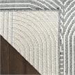 Nourison Textured Home 4' x 6' Charcoal Ivory Fabric Area Rug
