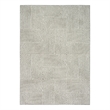 Nourison Textured Home 5' x 7' Gray Ivory Fabric Area Rug