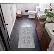 Nourison New Concept Washables 3' x 5' Ivory Grey Vintage Indoor Rug