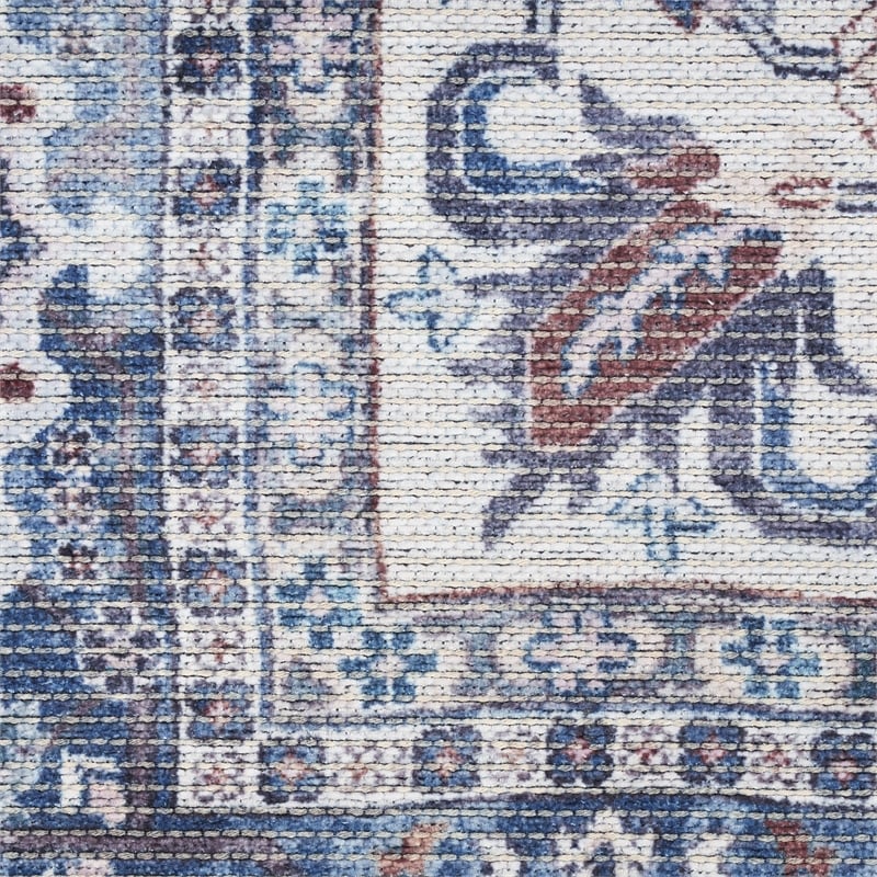 Nourison New Concept Washables 10' x 14' Navy Ivory Vintage Indoor Rug