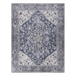 Nourison New Concept Washables 10' x 14' Navy Ivory Vintage Indoor Rug