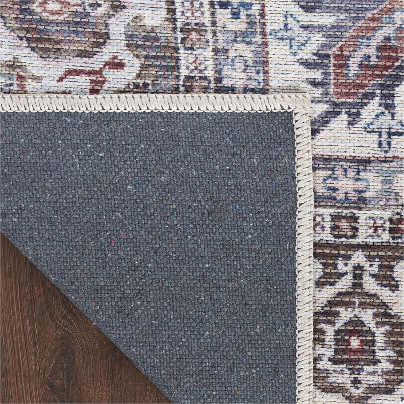 Nourison New Concept Washables 3' x 5' Olive Ivory Vintage Indoor Rug