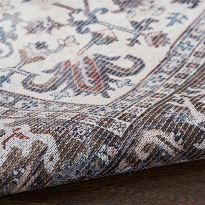Nourison New Concept Washables 3' x 5' Olive Ivory Vintage Indoor Rug