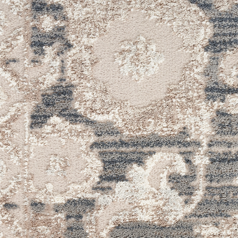 Nourison Renewed 5' x 7' Charcoal Fabric Area Rug