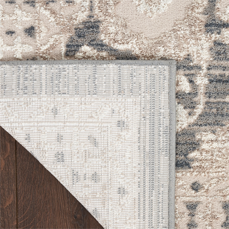 Nourison Renewed 5' x 7' Charcoal Fabric Area Rug